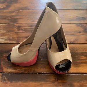 Two tone heels